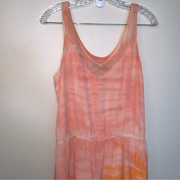 Gypsy 05 Pink and Orange Silk Maxi Dress - Picture 6 of 9